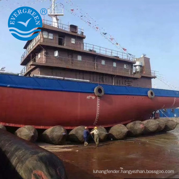 Long term use marine airbag for ship lifting salvage launching